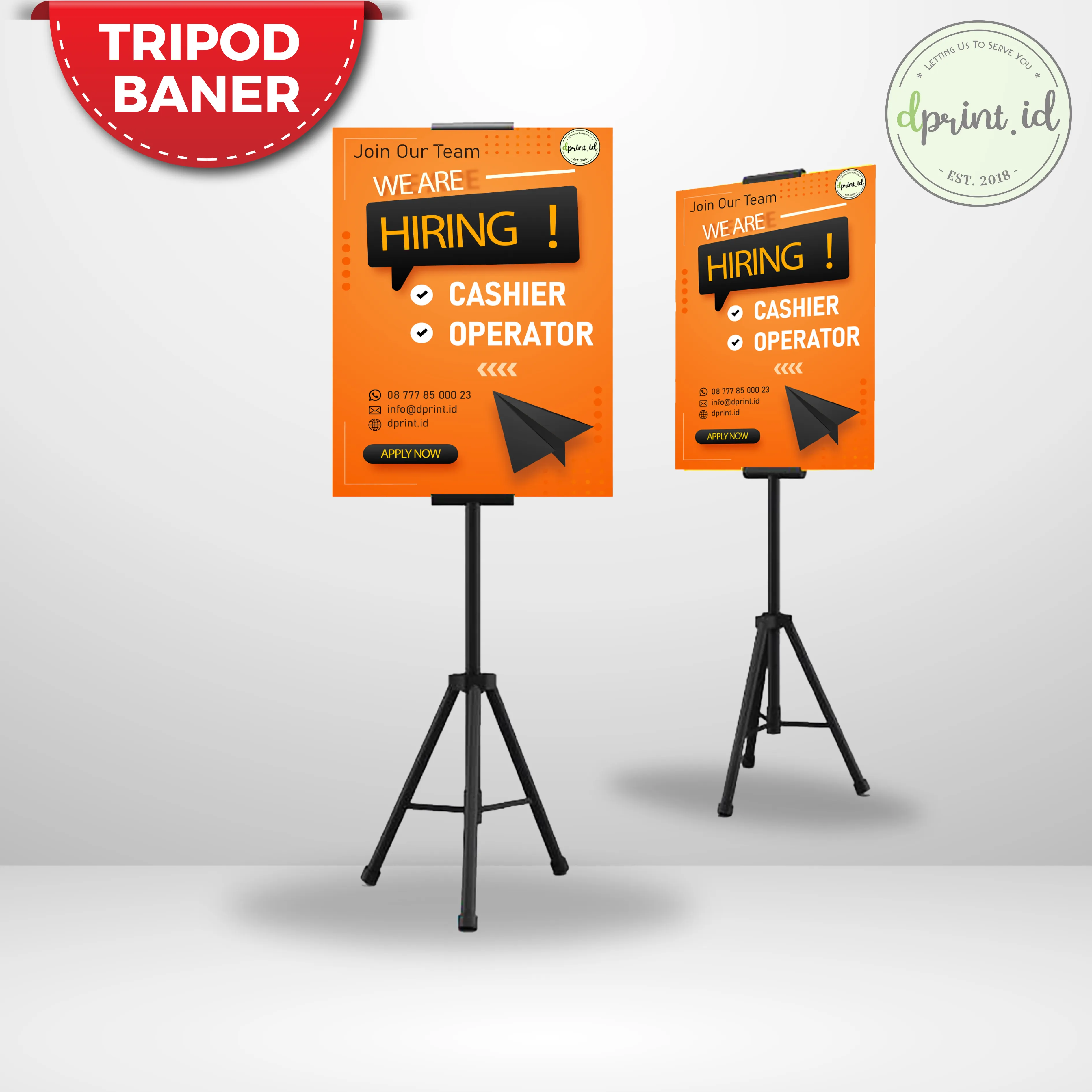 Tripod Banner / Impraboard